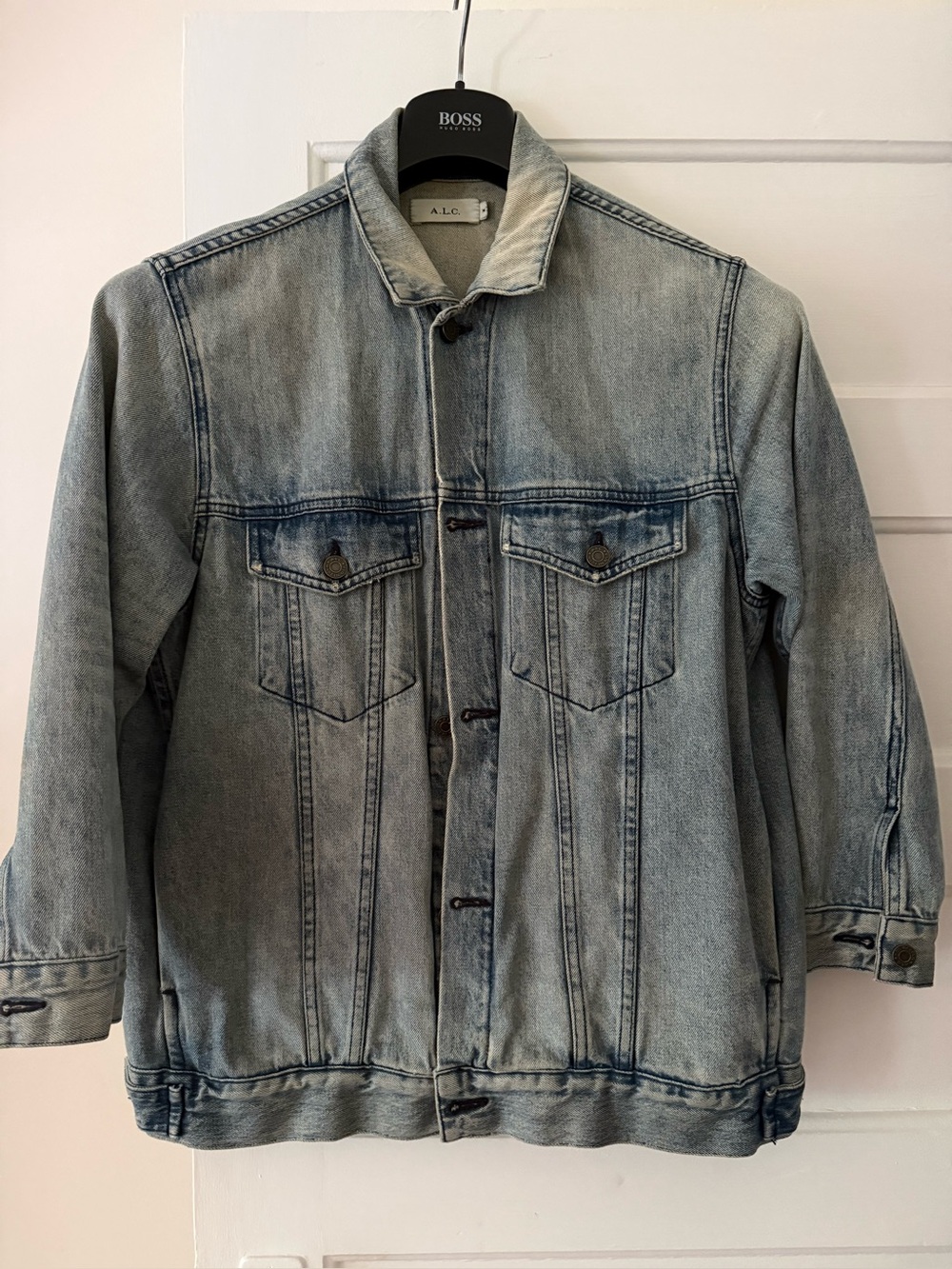 A.L.C. Women’s Light Blue Denim Trucker Jacket